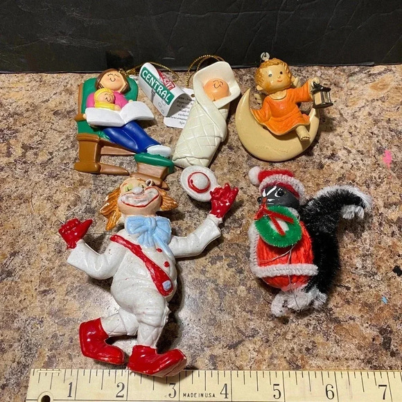 5 Pieces Lot of Christmas Ornaments - Picture 2 of 6